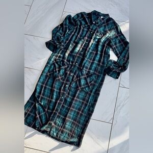 NWOT H&M Divided - Plaid Long Sleeve Shirt Dress